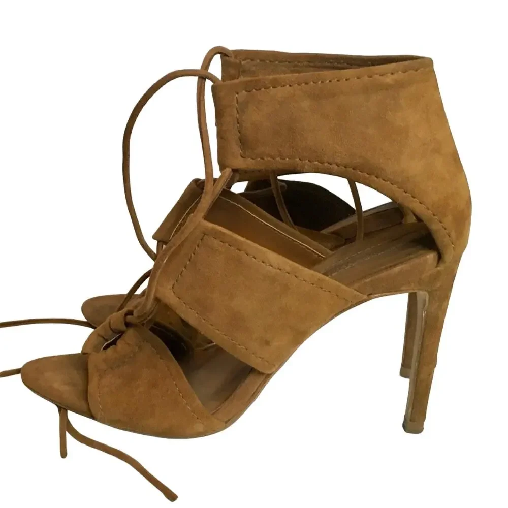 ZARA WRAP AROUND LEATHER SANDAL